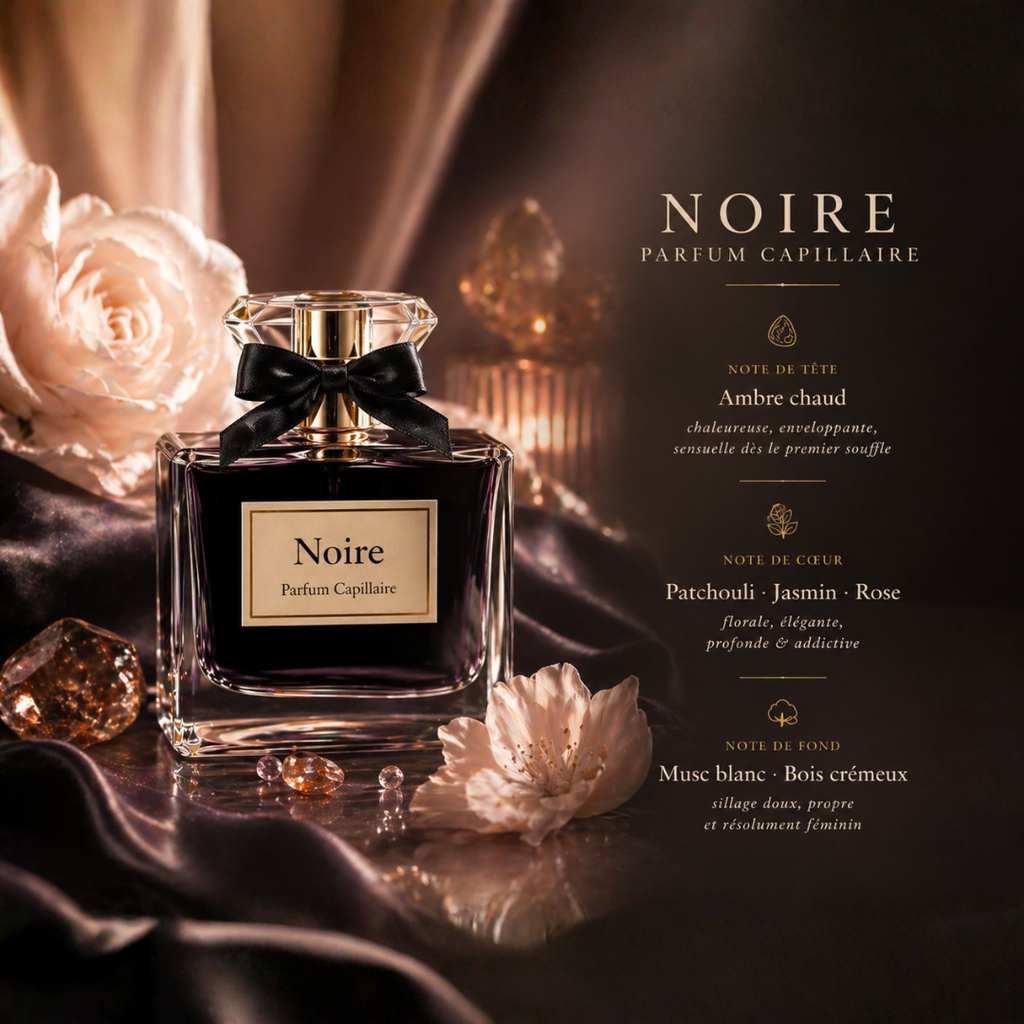 Noire parfum capillaire sans alcool Maison Nuit Paris